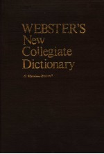 WEBSTER’S NEW COLLEGIATE DICTIONARY EDITION 8TH