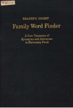 READER’S DIGEST FAMILY WORD FINDER