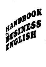 HANDBOOK OF BUSINESS ENGLISH