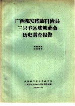 广西都安瑶族自治县三只羊区瑶族社会历史调查报告