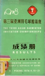 第三届亚洲羽毛球邀请赛成绩册
