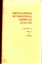 ENCYCLOPEDIA OF INDUSTRIAL CHEMICAL ANALYSIS VOLUME 16