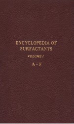 ENCYCLOPEDIA OF SURFACTANTS VOLUME Ⅰ