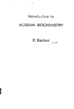 INTRODUCTION TO MODERN BIOCHEMISTRY