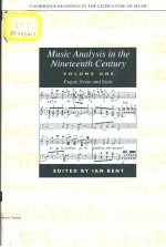 MUSIC ANALYSIS IN THE NINETEENTH CENTURY VOLUME Ⅰ FUGUE