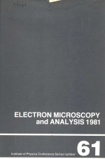 ELECTRON MICROSCOPY AND ANALYSIS 1981