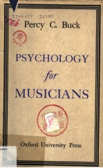 PSYCHOLOGY FOR MUSICIANS