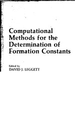 COMPUTATIONAL METHODS FOR THE DETERMINATION OF FORMATION CONSTANTS