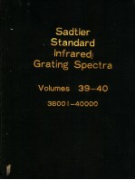 Sadtler Standard Infrared Grating Spectra Volumes 39-40