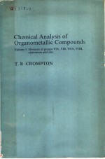 Chemical Analysis of Organometallic Compounds Volume 5.Elements of groups VⅠA