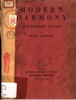 MODERN HARMONY AN ELEMENTARY ANALYSIS