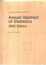 Annual Abstract of Statistics 1980 Edition