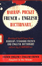 HARRAP’S POCKET FRENCH AND ENGLISH DICTIONARY