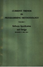 CURRENT TRENDS IN PROGRAMMING METHODOLOGY Software Specification and Design Vol.1