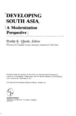 DEVELOPING SOUTH ASIA A Modernization Perspective