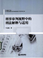 刑事审判视野中的刑法解释与适用