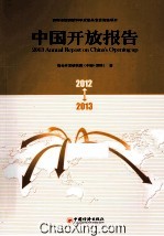 中国开放报告 2012-2013