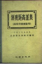 斜视距高差表  高程导线测量用