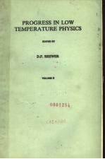 PROGRESS IN LOW TEMPERATURE PHYSICS VOLUME X