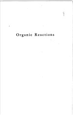 ORGANIC REACTIONS VOLUME Ⅳ