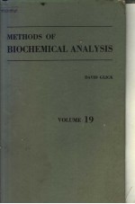 METHODS OF BIOCHEMICAL ANALYSIS VOLUME 19