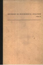 METHODS OF BIOCHEMICAL ANALYSIS VOLUME 22