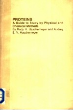 PROTEINS A GUIDE TO STUDY BY PHYSICAL AND CHEMICAL METHODS