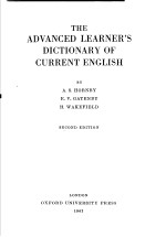 THE ADVANCED LEARNER’S DICTIONARY OF CURRENT ENGLISH SECOND EDITION