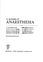 A SYNOPSIS OF ANAESTHESIA SEVENTH EDITION