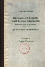 DICTIONARY OF CHEMISTRY AND CHEMICAL ENGINEERING 2ND REVISED AND ENLARGED EDITION VOLUME 2