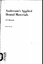 Anderson's Applied Dental Materials Sixth Edition