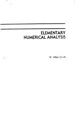 ELEMENTARY NUMERICAL ANALYSIS