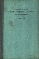 PROCEEDINGS OF THE FOURTH INTERNATIONAL CONGRESS OF BIOCHEMISTRY VOLUME Ⅸ