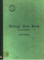 BIOLOGY DATA BOOK SECOND EDITION VOLUME Ⅲ