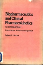 BIOPHARMACEUTICS AND CLINICAL PHARMACOKINETICS AN INTRODUCTION THIRD EDITION