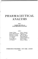 PHARMACEUTICAL ANALYSIS