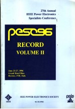 RECORD VOL.2 27TH ANNUAL IEEE POWER ELECTRONICS SPECIALISTS CONFERENCE