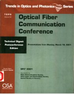 TOPS VOLUME 54 OPTICAL FIBER COMMUNICATION CONFERENCE TECHNICAL DEGEST POSTCONFERENCE EDITION PRE