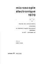 MICROSCOPIE ELECTRONIQUE 1970 VOLUME III