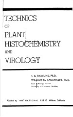 TECHNICS OF PLANT HISTOCHEMISTRY AND VIROLOGY