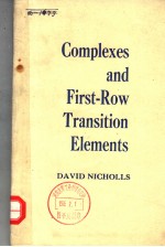 COMPLEXES AND FIRST-ROW TRANSITION ELEMENTS