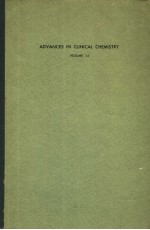 Advances in CLINICAL CHEMISTRY VOLUME 15