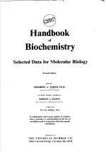 HANDBOOK OF BIOCHEMISTRY SELECTED DATA FOR MOLECULAR BIOLOGY SECOND EDITION