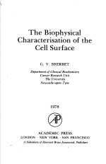 THE BIOPHYSICAL CHARACTERISATION OF THE CELL SURFACE