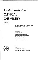 STANDARD METHODS OF CLINICAL CHEMISTRY VOLUME 3