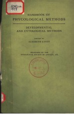 HANDBOOK OF PHYCOLOGICAL METHODS DEVELOPMENT AND CYTOLOGICAL METHODS