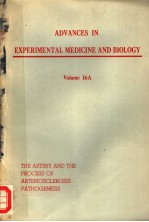 ADVANCES IN EXPERIMENTAL MEDICINE AND BIOLOGY VOLUME 16A