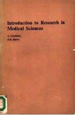 INTRODUCTION TO RESEARCH IN MEDICAL SCIENCES