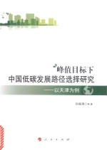 峰值目标下中国低碳发展路径选择研究 以天津为例