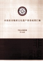 河南省非物质文化遗产普查成果汇编 平顶山市类别卷 手工技艺 4